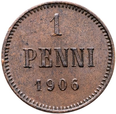 купить 1 пенни (penni) 1906 Российская Финляндия