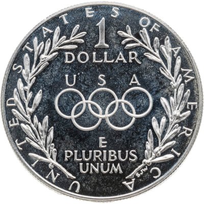 купить США 1 доллар 1988 "Участие США в Олимпиаде 1988 года в Сеуле"