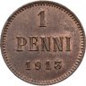 Купить 1 пенни (penni) 1913 Российская Финляндия