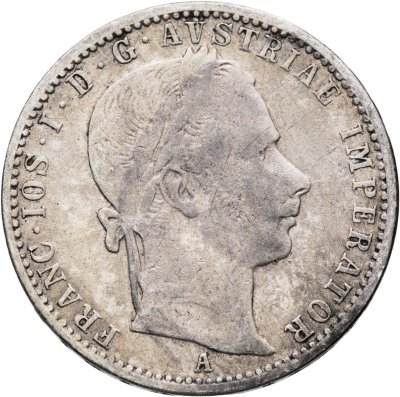 купить Австрия 1/4 флорина (florin) 1859 A знак монетного двора "A" - Вена
