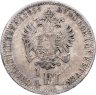 Купить Австрия 1/4 флорина (florin) 1859 A знак монетного двора "A" - Вена