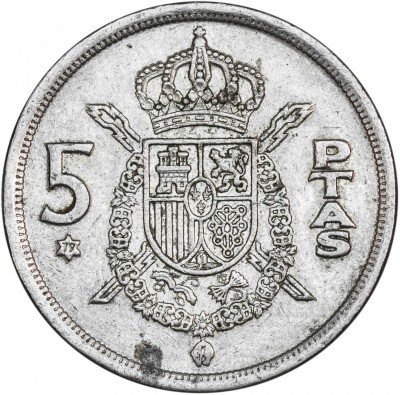 купить Испания 5 песет 1975