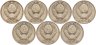 Купить Набор из 7 монет 50 копеек 1979-1985
