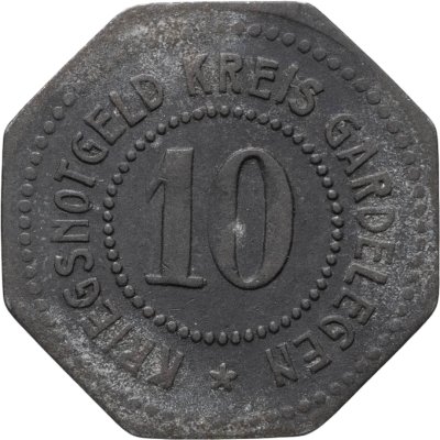купить Германия, город Гарделеген, нотгельд 10 пфеннигов 1914-1924