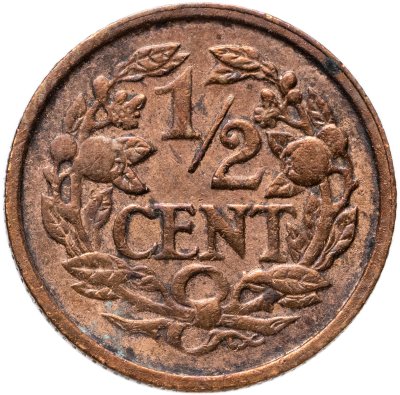 купить Нидерланды 1/2 цента (cent) 1930