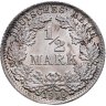 Купить Германия 1/2 марки (mark) 1918 Знак монетного двора: "D" - Мюнхен, в слабе Монетник.ру MS64