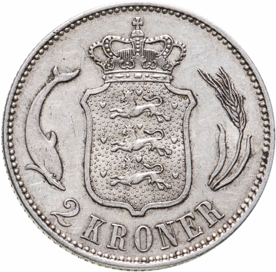 купить Дания 2 кроны (kroner) 1916