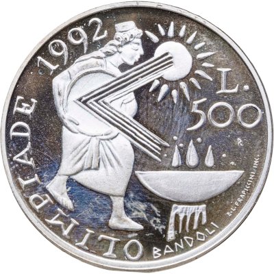 купить Сан-Марино 500 лир (lire) 1991 "XXV летние Олимпийские Игры, Барселона 1992"