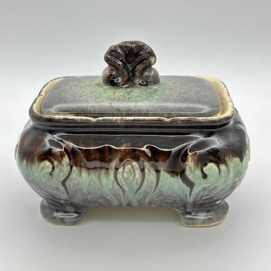 Купить Шкатулка (бисквитница), фаянс, поливы, Германия, 1960-1990 гг.