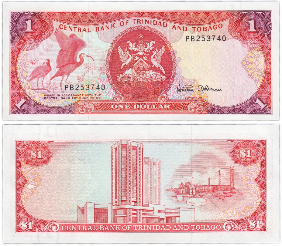 купить Тринидад и Тобаго 1 доллар 1985 (Pick 36d)