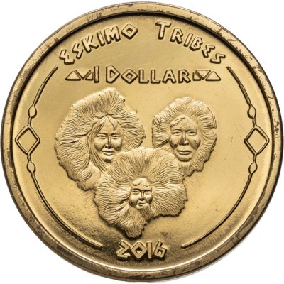 купить США. Резервация индейцев племени Эскимосов. 1 доллар 2016г.