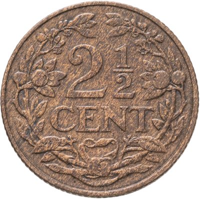 купить Нидерланды 2 1/2 цента (cent) 1918