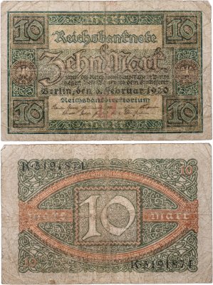 купить Германия 10 марок 1920