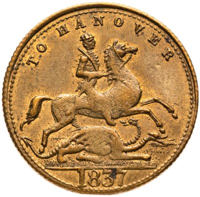 купить Великобритания токен 1837 "Виктория - На Ганновер"