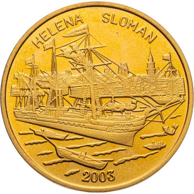 купить Северная Корея 20 вон (won) 2003 "Пароход "Helena Sloman"