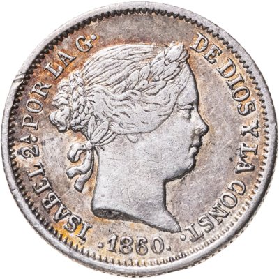 купить Испания 1 реал (real) 1860