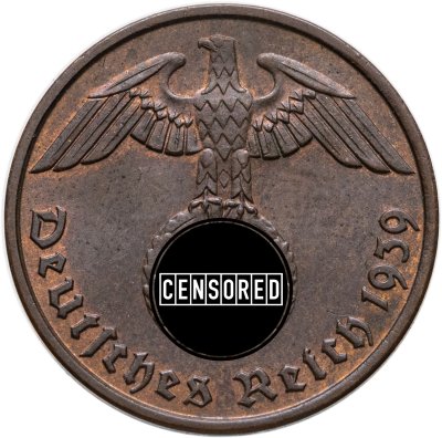 купить Германия (Третий рейх) 2 рейхспфеннига (reichspfennig) 1939 J