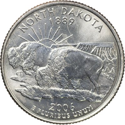 купить США 25 центов [Квотер] 2006 D [KM#385] "Северная Дакота"
