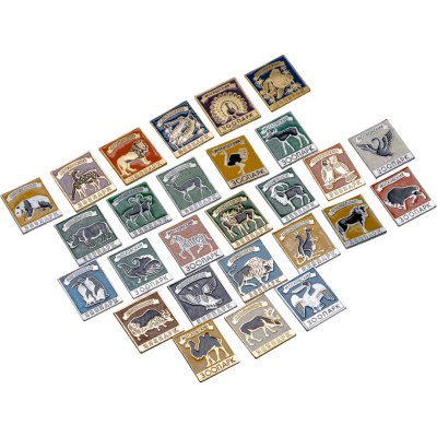 купить Подборка из 27-ти сувенирных значков серии "Московский зоопарк", СССР, Экспериментальный творческий производственный комбинат, 1980-е гг.