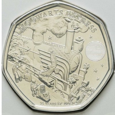 купить Великобритания 50 пенсов 2022 "25 лет Гарри Поттеру и философскому камню - Хогвартс Экспресс" в буклете