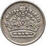 Купить Швеция 25 эре (ore) 1957