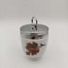 Купить Кодлер большой  с растительным декором, фарфор, деколь, металл, Royal Worcester, Великобритания, 1970-1985 гг.