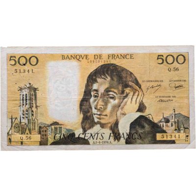 купить Франция 500 франков 1976 года (Pick 156d)