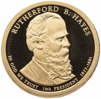 купить США 1 доллар (dollar) 2011 "19-й президент Резерфорд Б.Хейз", знак монетного двора "S" - Сан-Франциско