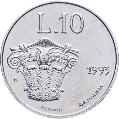 купить Сан-Марино 10 лир (lire) 1993