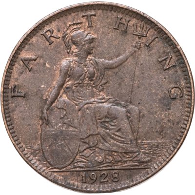 купить Великобритания 1 фартинг (farthing) 1928