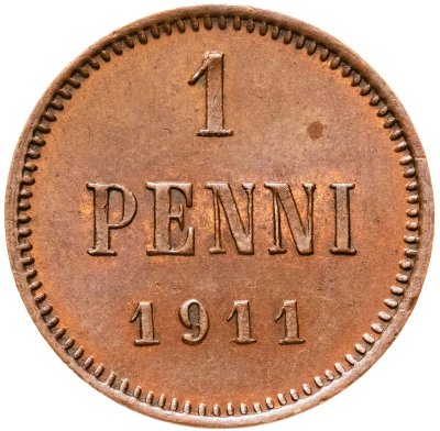 купить 1 пенни (penni) 1911 Российская Финляндия