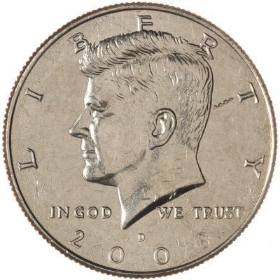 купить США 50 центов (1/2 доллара, half dollar) 2008 D Kennedy Half Dollar (Кеннеди) знак монетного двора "D" - Денвер