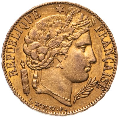 купить Франция 20 франков (francs) 1851 знак монетного двора: "A" - Париж