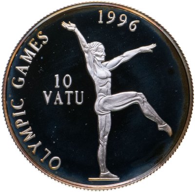 купить Вануату 10 вату 1996 "XXVI летние Олимпийские Игры, Атланта 1996 - Гимнастика"
