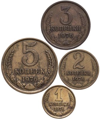 купить Набор монет СССР 1976 года (4 монеты)