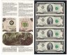 Купить США 2 доллара 1976 (Pick 461) L-Сан Франциско Лист из 4 неразрезанных бон *-Серия замещения