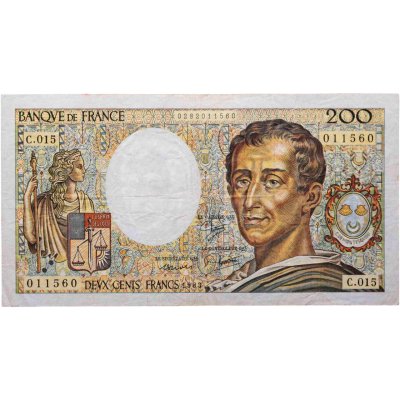 купить Франция 200 франков 1981-1994 (Montesquieu, барон де Монтескьё)