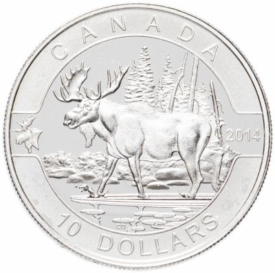 купить Канада 10 долларов 2014 "О,Канада! Лось"