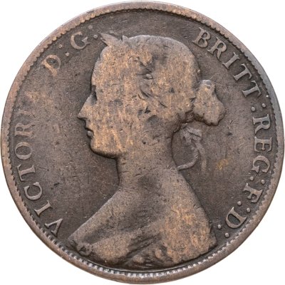 купить Великобритания 1/2 пенни (half penny) 1862