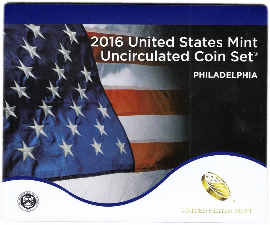 купить США официальный набор монет 2016 год Филадельфия (13 монет)