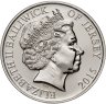 Купить Джерси 5 фунтов (pounds) 2015 50 лет со дня смерти Уинстона Черчилля, в слабе Монетник.ру MS65