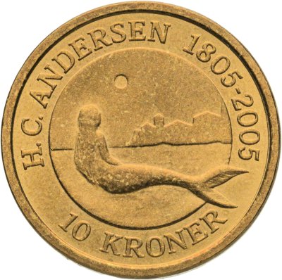 купить Дания 10 крон (kroner) 2005 Сказка - Русалочка