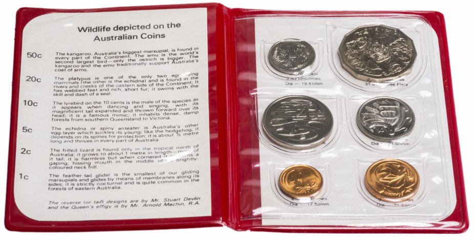 купить Австралия набор монет 1981 (6 монет) в буклете