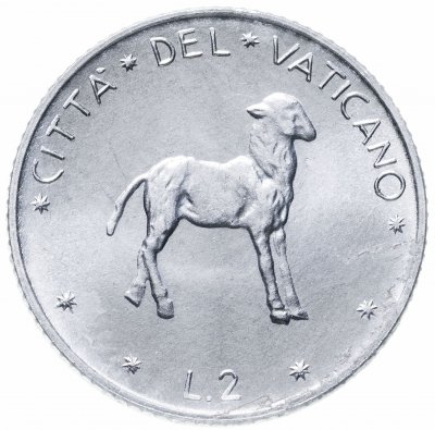 купить Ватикан 2 лиры 1976