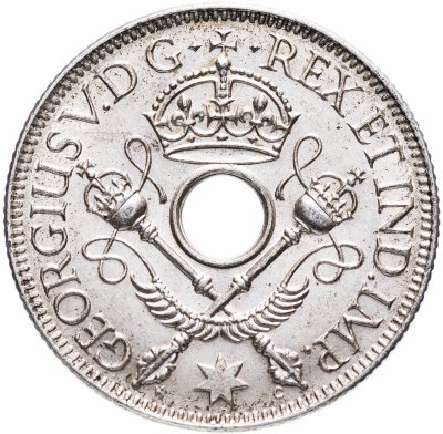 Купить Новая Гвинея 1 шиллинг (shilling) 1936 Георг V