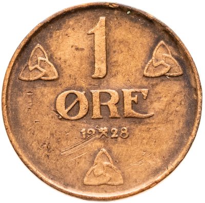 купить Норвегия 1 эре (ore) 1928