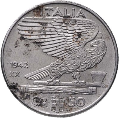 купить Италия 50 чентезимо (centesimi) 1942