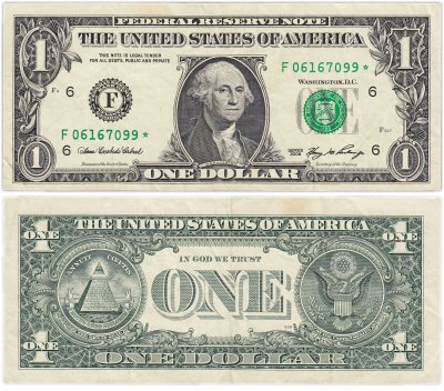 купить США 1 доллар 2006 (Pick 523) * замещенка F-Атланта