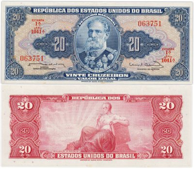 купить Бразилия 20 крузейро 1961-1963 ПРЕСС