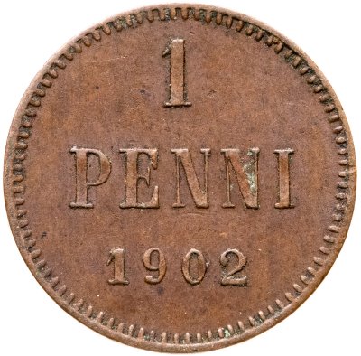 купить 1 пенни (penni) 1902 Российская Финляндия